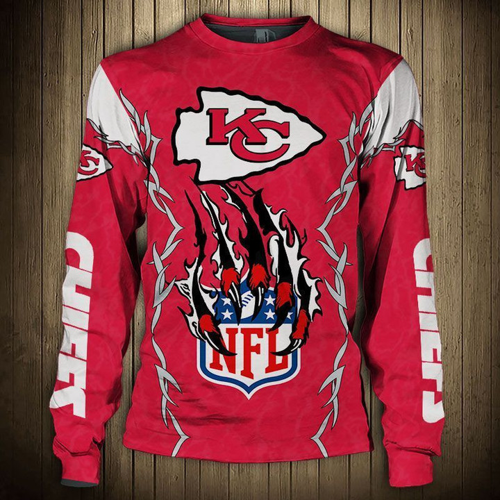 Kansas City American Football Team Road Super Bowl Gift Sweatshirt Long Sleeve Crewneck Casual Pullover Top