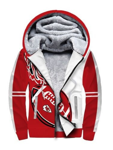 Kansas City American Football Team Road Super Bowl Badge Gift For Fan Fleece Hoodie With Hood Warm Jacket Winter Coat Outwear