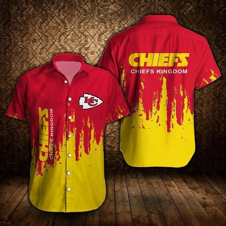Kansas City American Football Team Road Super Bowl Two Tone Gift For Fan For Fan Short Sleeve Hawaiian Shirt