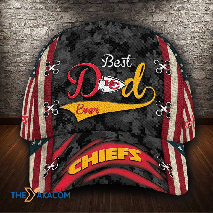 Personalized Best Dad Ever Kansas City American Football Team Road Super Bowl Fan Team Baseball Cap Classic Hat Men Woman Unisex