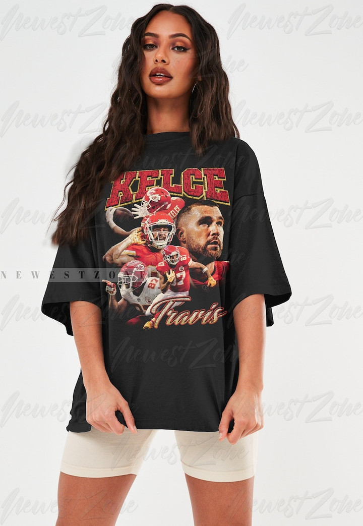 Super Bowl LVII Travis Kelce Shirt Vintage 90s #87/Tight end Homage Retro Kansas City Super Bowl T-shirt Shirt