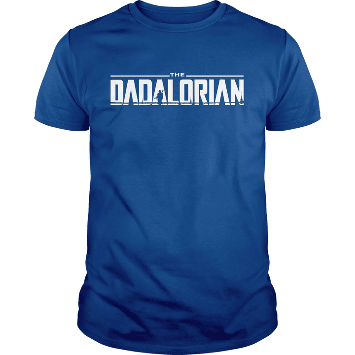 Star Wars Shirt For Dad, The Dadalorian Royal Blue T-shirt, Funny Mandalorian Star Wars Tee, Humor Father's Day Gift