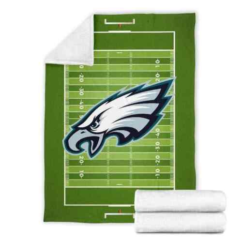 Philadelphia-Eagles Blanket, Football Pitches Fleece Blanket, Eagles Sherpa Blanket