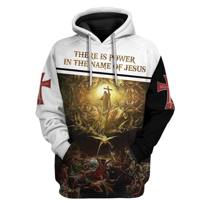 Hoodie Zip Hoodie Custom T-shirt - Hoodies There Is Power In The Name Of Jesus