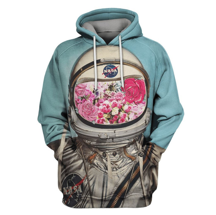 Hoodie Zip Hoodie Astronaut OuterSpace Nasa Custom T-shirt - Hoodies Apparel