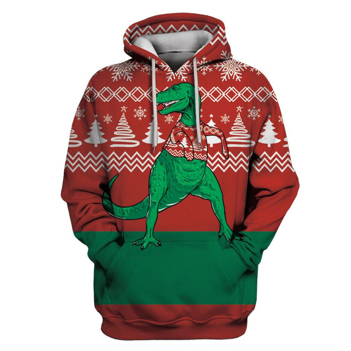 Hoodie Zip Hoodie Ugly Animal in Christmas Day Custom T-shirt - Hoodies Apparel