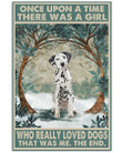 There Was A Girl She Really Loved Dalmatian From Once Upon A Time Vertical Canvas Poster