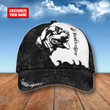 Personalized Playful Rottweiler On Black Background Custom Baseball Cap Classic Hat Men Woman Unisex