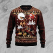 Christmas Patterns And German Shepherd Dog Reindeers Car Gift For Christmas Ugly Christmas Sweater