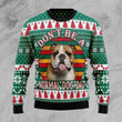 Christmas Pattern And Lovely Bulldog Don't Be A Normal Dog Dad Gift For Christmas Ugly Christmas Sweater