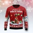 Lovely Vizsla Dog In Winter With Colorful Snowball I Believe In Santa Paws Gift For Christmas Ugly Christmas Sweater