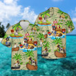 German Shorthaired Pointer Dog With Coconut On Island Pirates Hawaii Hawaiian Shirt