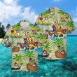 Great Dane Dog With Coconut On Island Pirates Hawaii Hawaiian Shirt