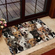 A Bunch Of Staffordshire Bull Terriers Full Face Doormat Gift Christmas Home Decor
