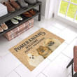 Pomeranians Welcome People Tolerated Doormat Gift Christmas Home Decor