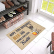 Hope You Brought Beer And Great French Bulldog Treats Doormat Gift Christmas Home Decor
