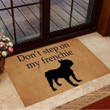 Don't Step My Frenchie Bulldog Funny Dog Design Doormat Gift Christmas Home Decor