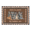 Home Is Where My Heelers Are Doormat Gift Christmas Home Decor