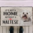 Its Not A Home Without A Maltese Doormat Gift Christmas Home Decor