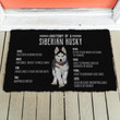 Anatomy Of A Siberian Husky Doormat Gift Christmas Home Decor