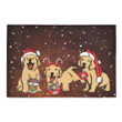 Merry Xmas Accessories Of Adorable Golden Retriever For Dog Lovers Christmas Doormat Gift Christmas Home Decor
