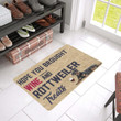 Hope You Brought Wine And Rottweiler Treats Doormat Gift Christmas Home Decor