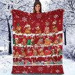 Vizsla Christmas Blanket - Best sherpa throw blanket, christmas throw blanket, best gift for dog lovers.