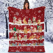 Golden Retriever Christmas Blanket - Best sherpa throw blanket, christmas throw blanket, best gift for dog lovers.