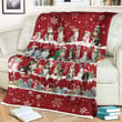 Australian Shepherd Christmas Blanket - Best sherpa throw blanket, christmas throw blanket, best gift for dog lovers.
