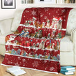 English Bulldog Christmas Blanket - Best sherpa throw blanket, christmas throw blanket, best gift for dog lovers.