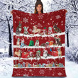 Pitbull Christmas Blanket - Best sherpa throw blanket, christmas throw blanket, best gift for dog lovers.
