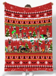 German Shepherd Christmas Blanket - Christmas blanket, christmas throw blanket, best gift for dog lovers.