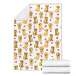 Golden Retriever Blanket - Best Sherpa Throw Blanket, Christmas Throw Blanket, Best Gift For Dog Lovers.