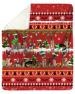 German Shepherd Christmas Blanket - Christmas blanket, christmas throw blanket, best gift for dog lovers.