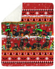 Schnauzer Christmas Blanket - Christmas blanket, christmas throw blanket, best gift for dog lovers.
