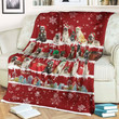 Akita Christmas Blanket - Best sherpa throw blanket, christmas throw blanket, best gift for dog lovers.