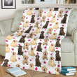 Labrador Retriever Blanket - Best Sherpa Throw Blanket, Christmas Throw Blanket, Best Gift For Dog Lovers.