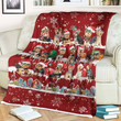Yorkshire Terrier Christmas Blanket - Best sherpa throw blanket, christmas throw blanket, best gift for dog lovers.