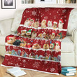 Pomeranian Christmas Blanket - Best sherpa throw blanket, christmas throw blanket, best gift for dog lovers.