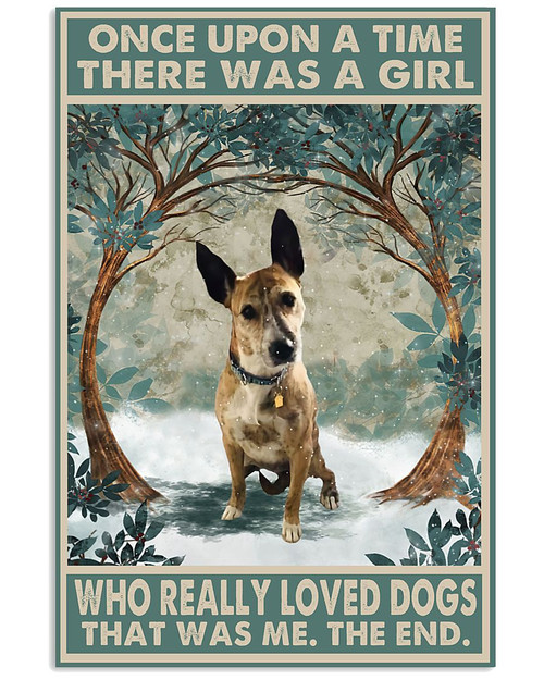 Once Upon A Time Who Really Loved Dog Wear Necklace That Was Me Vertical Canvas Poster