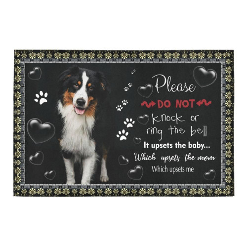Please Do Not Knock Or Ring The Bell It Upsets The Baby Which Upsets The Mom Which Upsets Me  Doormat Gift Christmas Home Decor