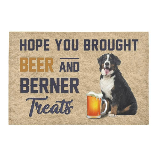 Hope You Brought Beer And Berner Treats Doormat Gift Christmas Home Decor