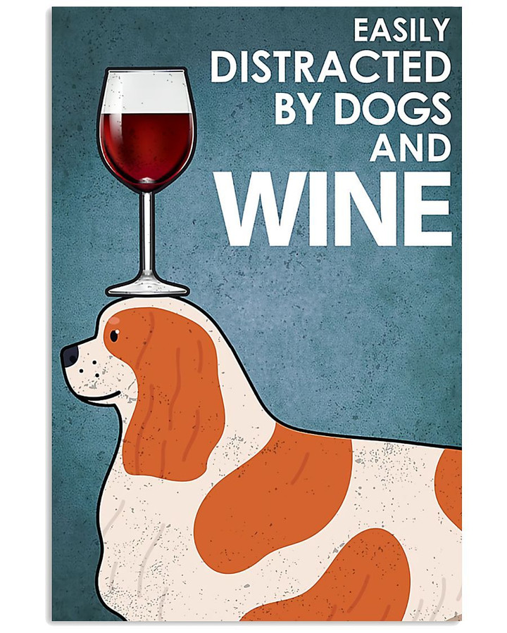 Red Wine Glass On The Head Of Cavalier That Make Be Easily Distracted Vertical Canvas Poster
