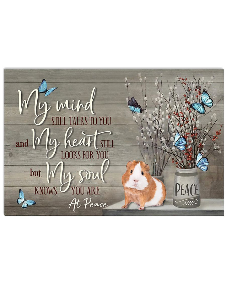 Guinea Pig And Butterfly Are My Mind And My Soul Because I Know They Are At Peace Canvas Poster