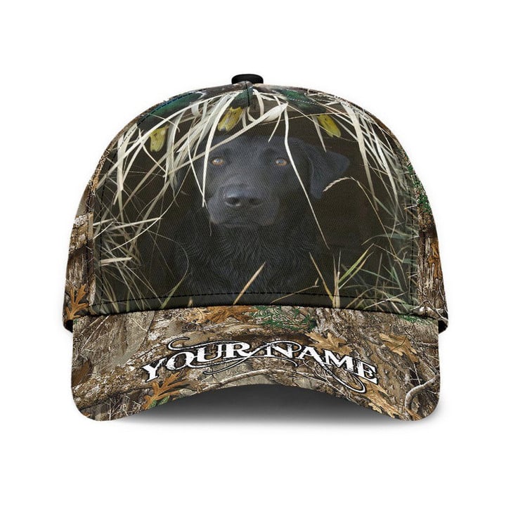Personalized Black Dog Are Hunting Custom Baseball Cap Classic Hat Men Woman Unisex