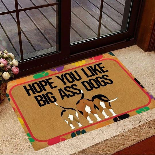 Beagle Hope You Like Big Ass Dogs Funny Dog Doormat Gift Christmas Home Decor