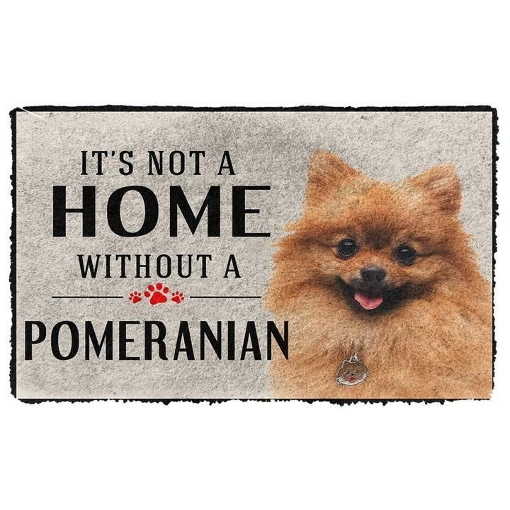 Its Not A Home Without A Pomeranian Doormat Gift Christmas Home Decor