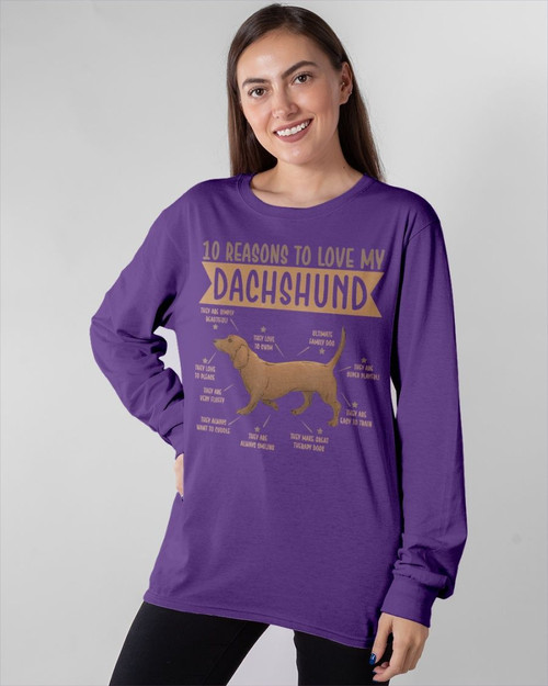 10 Reasons To Love Dachshund Best Dog   Purple Dachshund Miniature Funny Dachshunds Mini