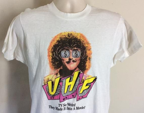 Vintage 1989 Weird Al Yankovic Uhf T shirt Soft Light By Screen Stars Made