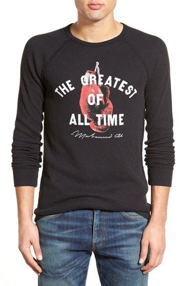 Lucky Brand the Greatest Of All Time   Muhammad Ali Thermal T shirt